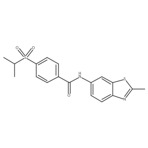 4-(isopropylsulfonyl)-N-(2-methylbenzo[d]thiazol-6-yl)benzamide Structure