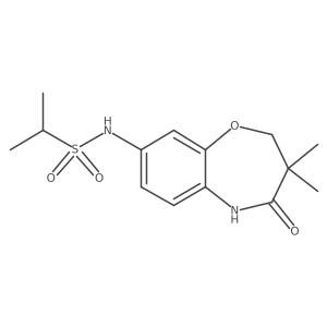 N-(3,3-dimethyl-4-oxo-2,3,4,5-tetrahydrobenzo[b][1,4]oxazepin-8-yl)propane-2-sulfonamide Structure