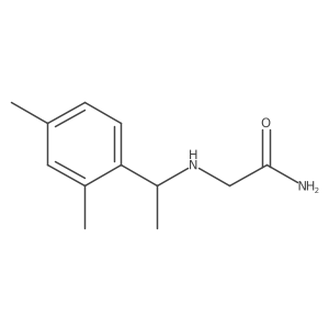 2-{[1-(2,4-Dimethylphenyl)ethyl]amino}acetamide结构式