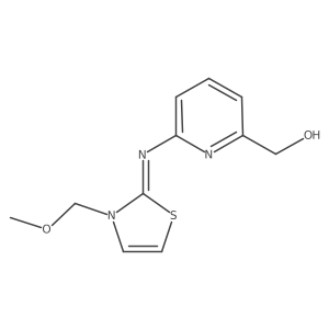 (Z)-(6-((3-(methoxymethyl)thiazol-2(3H)-ylidene)amino)pyridin-2-yl)methanol结构式