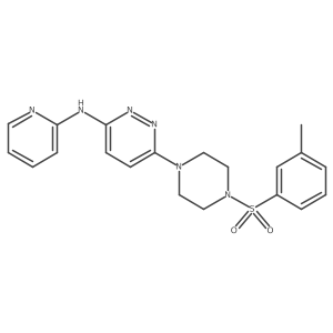 N-(pyridin-2-yl)-6-(4-(m-tolylsulfonyl)piperazin-1-yl)pyridazin-3-amine Structure