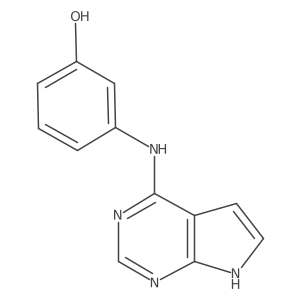 3-((7H-Pyrrolo[2,3-d]pyrimidin-4-yl)amino)phenol Structure