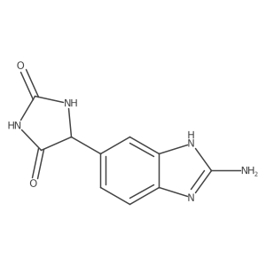 5-(2-Amino-1H-benzimidazol-6-yl)-2,4-imidazolidinedione Structure