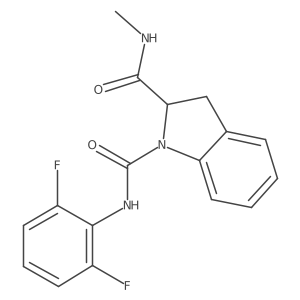 N1-(2,6-difluorophenyl)-N2-methylindoline-1,2-dicarboxamide结构式