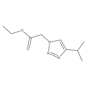 Ethyl 2-(4-isopropyl-1H-1,2,3-triazol-1-YL)acetate Structure