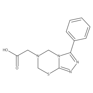 O=C(O)CN1CSc2nnc(-c3ccccc3)n2C1结构式