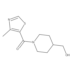 [1-(4-Methyl-1,3-thiazole-5-carbonyl)piperidin-4-yl]methanol Structure
