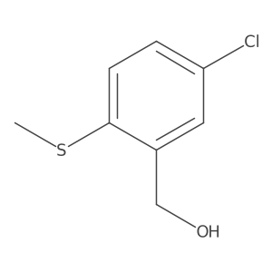 5-Chloro-2-(methylthio)benzyl alcohol Structure