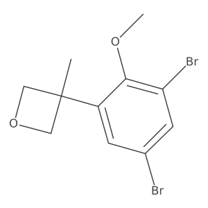 3-(3,5-Dibromo-2-methoxyphenyl)-3-methyloxetane Structure