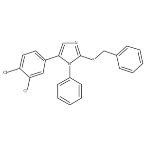 2-(benzylthio)-5-(3,4-dichlorophenyl)-1-phenyl-1H-imidazole Structure