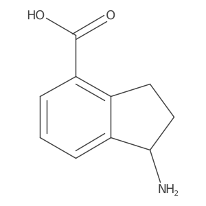 (R)-1-Amino-2,3-dihydro-1H-indene-4-carboxylic acid结构式