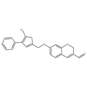 7-[(5-Bromo-4-phenyl-2-thienyl)methoxy]-2H-chromene-3-carbaldehyde Structure