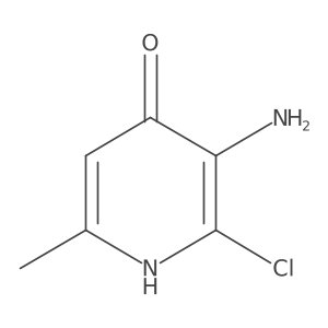 3-Amino-2-chloro-6-methyl-4-pyridinol结构式