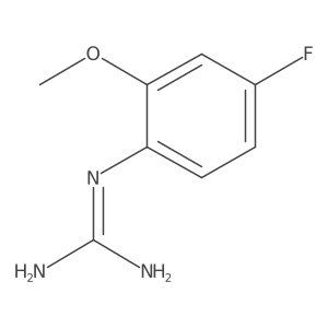 1-(4-Fluoro-2-methoxyphenyl)guanidine Structure