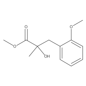 Methyl 2-hydroxy-3-(2-methoxyphenyl)-2-methylpropanoate结构式