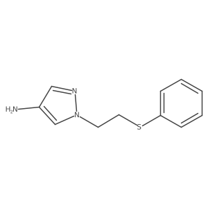 1-(2-(Phenylthio)ethyl)-1h-pyrazol-4-amine Structure