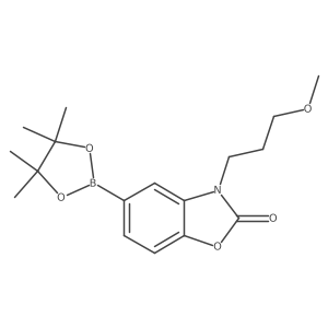 3-(3-Methoxypropyl)-5-(4,4,5,5-tetramethyl-1,3,2-dioxaborolan-2-yl)benzo[d]oxazol-2(3H)-one结构式