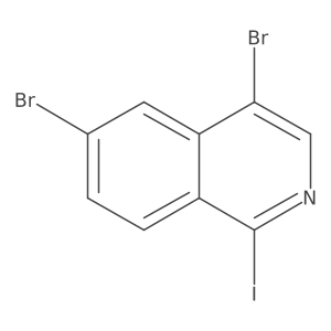4,6-Dibromo-1-iodoisoquinoline Structure