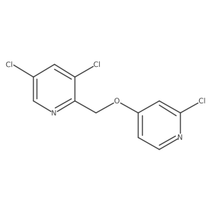 3,5-Dichloro-2-((2-chloropyridin-4-yloxy)methyl)pyridine Structure
