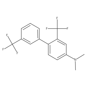 (2,3'-Bis(trifluoromethyl)biphenyl-4-yl)-dimethyl-amine Structure