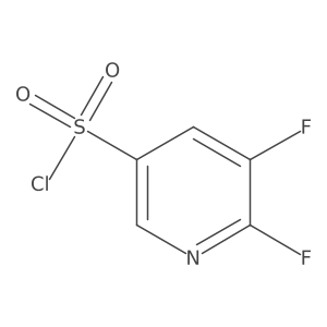 5,6-Difluoropyridine-3-sulfonyl chloride Structure