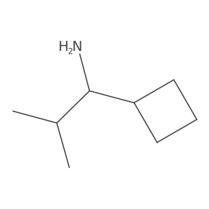 1-Cyclobutyl-2-methylpropan-1-amine Structure