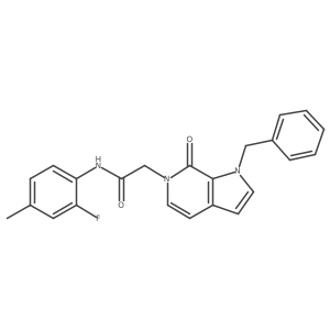 2-{1-benzyl-7-oxo-1H,6H,7H-pyrrolo[2,3-c]pyridin-6-yl}-N-(2-fluoro-4-methylphenyl)acetamide Structure
