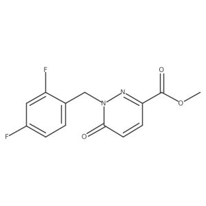 Methyl 1-(2,4-difluorobenzyl)-6-oxo-1,6-dihydropyridazine-3-carboxylate Structure