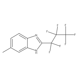 1H-Benzimidazole, 2-(1,1,2,2,3,3,3-heptafluoropropyl)-6-methyl- Structure