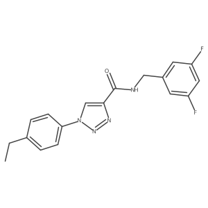 N-(3,5-difluorobenzyl)-1-(4-ethylphenyl)-1H-1,2,3-triazole-4-carboxamide Structure