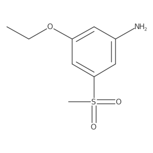 [3-(Ethyloxy)-5-(methylsulfonyl)phenyl]amine Structure