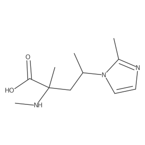 2-Methyl-4-(2-methyl-1h-imidazol-1-yl)-2-(methylamino)pentanoic acid Structure