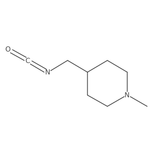 4-(Isocyanatomethyl)-1-methylpiperidine Structure