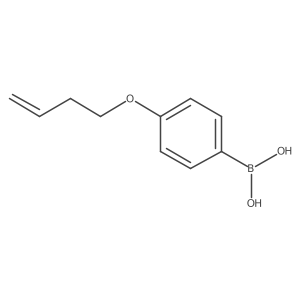 [4-(But-3-en-1-yloxy)phenyl]boronic acid结构式
