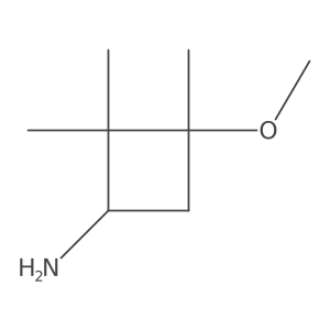 3-Methoxy-2,2,3-trimethylcyclobutan-1-amine Structure