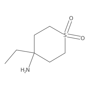 4-Amino-4-ethyl-1Lambda(6)-thiane-1,1-dione结构式