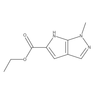 Ethyl 1-methyl-1,6-dihydropyrrolo[2,3-C]pyrazole-5-carboxylate Structure