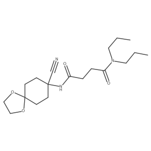 N'-{8-cyano-1,4-dioxaspiro[4.5]decan-8-yl}-N,N-dipropylbutanediamide结构式