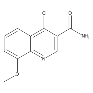 4-Chloro-8-methoxyquinoline-3-carboxamide结构式