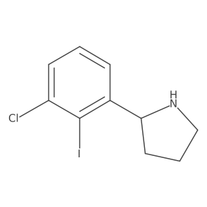 (R)-2-(3-Chloro-2-iodophenyl)pyrrolidine Structure