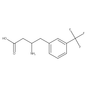 3-Amino-4-[3-(trifluoromethyl)phenyl]butyric Acid结构式