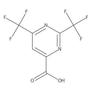 2,6-Bis(trifluoromethyl)pyrimidine-4-carboxylic acid结构式