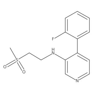 [4-(2-Fluoro-phenyl)-pyridin-3-yl]-(2-methanesulfonyl-ethyl)-amine结构式