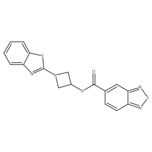 1-(Benzo[d]thiazol-2-yl)azetidin-3-yl benzo[c][1,2,5]thiadiazole-5-carboxylate结构式