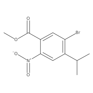 Methyl 5-bromo-4-isopropyl-2-nitrobenzoate Structure