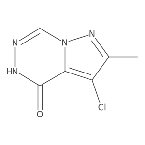3-chloro-2-methylpyrazolo[1,5-d][1,2,4]triazin-4(5H)-one结构式