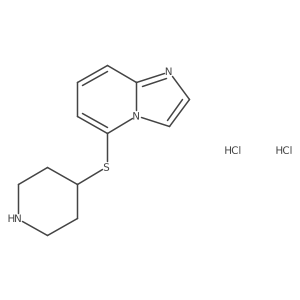 5-(4-Piperidylthio)imidazo[1,2-a]pyridine dihydrochloride结构式