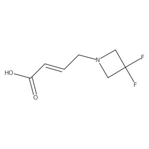 (E)-4-(3,3-difluoroazetidin-1-yl)but-2-enoic acid结构式