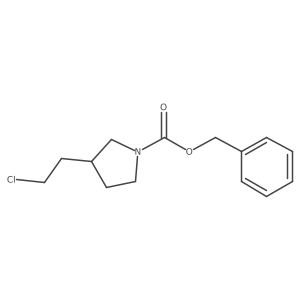 Benzyl 3-(2-chloroethyl)pyrrolidine-1-carboxylate Structure