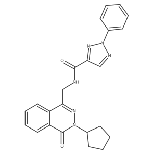 N-((3-cyclopentyl-4-oxo-3,4-dihydrophthalazin-1-yl)methyl)-2-phenyl-2H-1,2,3-triazole-4-carboxamide Structure
